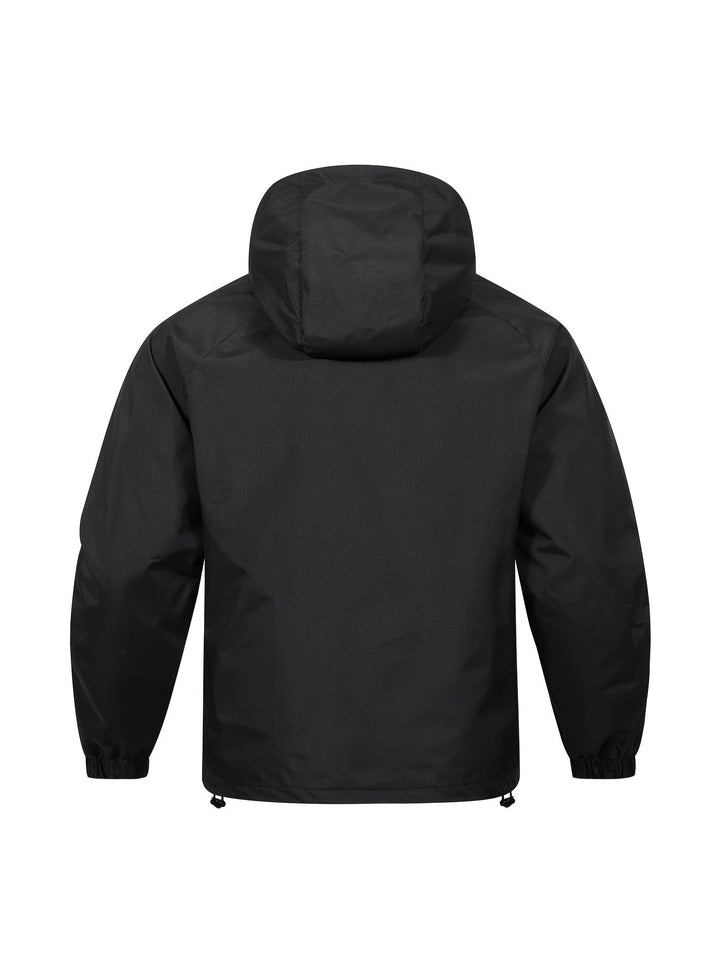 Een must-have voor mannen op zoek naar een casual jas met bescherming tegen wisselvallig weer. Deze windbreaker biedt comfort en stijl met een halve ritssluiting en capuchon, perfect voor dagelijks gebruik en outdoor activiteiten. Gemaakt van 100% polyester voor duurzaamheid en comfort.