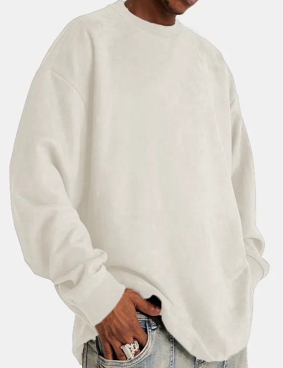 Lars | Heren pullover van kasjmier in de kleur Beige voor heren in Heritage stijl ideaal voor de herfst.
