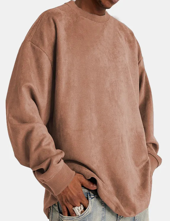 Lars | Heren pullover van kasjmier in de kleur Bruin voor heren in Heritage stijl ideaal voor de herfst.