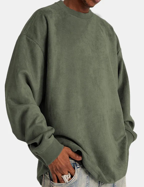 Lars | Heren pullover van kasjmier in de kleur Groen voor heren in Heritage stijl ideaal voor de herfst.