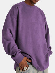 Lars | Heren pullover van kasjmier in de kleur Paars voor heren in Heritage stijl ideaal voor de herfst.
