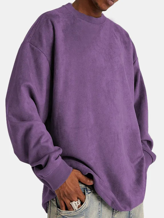 Lars | Heren pullover van kasjmier in de kleur Paars voor heren in Heritage stijl ideaal voor de herfst.