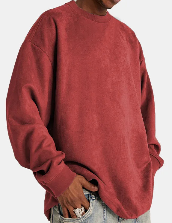 Lars | Heren pullover van kasjmier in de kleur Rood voor heren in Heritage stijl ideaal voor de herfst.