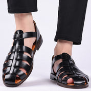 Lars | Leren sandalen in de kleur Wit voor heren in stijl ideaal voor de lente.
