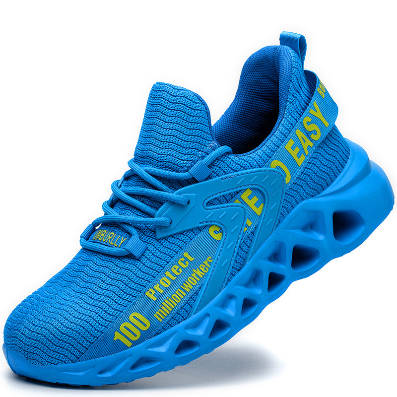Lars | Lichtgewicht veiligheidsschoenen in werkstijl in de kleur Blauw voor heren in stijl geschikt voor alle seizoenen.