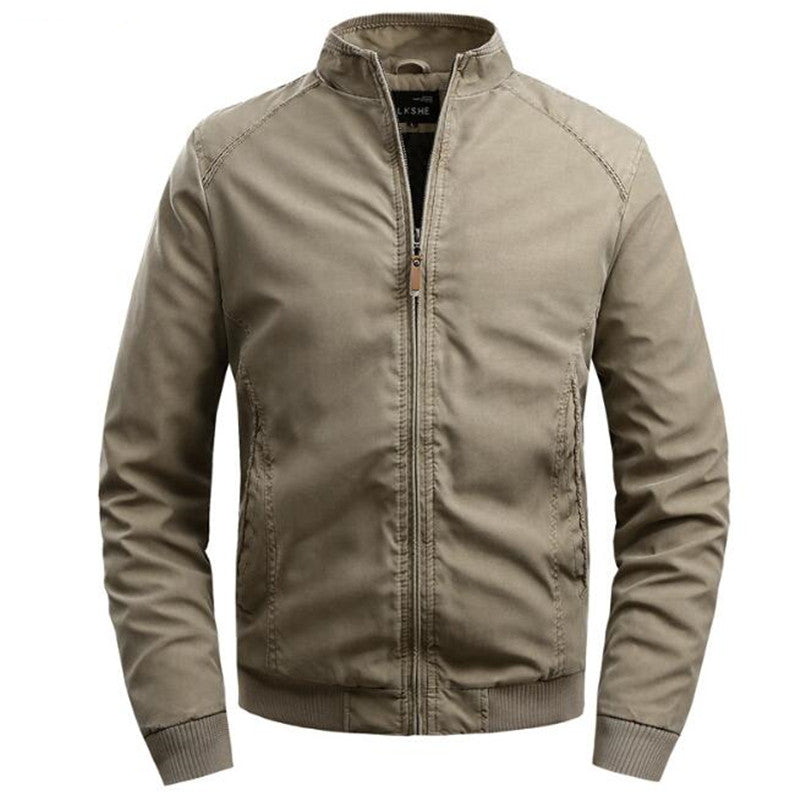 Lars | Windbreaker en waterdichte outdoor jas voor heren in de kleur Khaki voor heren in Outdoor stijl ideaal voor de winter