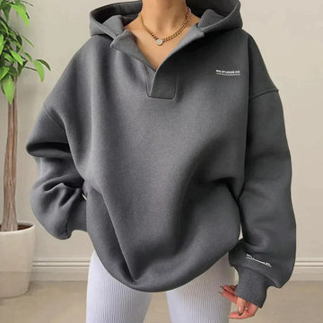 LEENA | Moderne en warme damestrui in de kleur Grijs voor dames in stijl ideaal voor de herfst.
