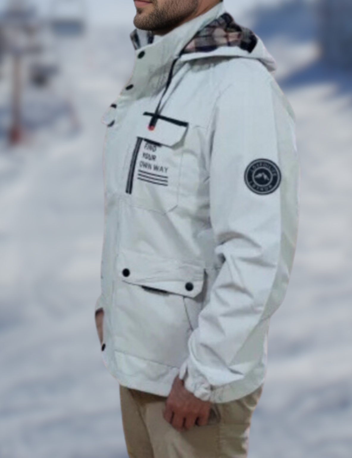 Legend | Waterdichte Jas voor Heren in de kleur Wit voor heren in Outdoor stijl ideaal voor de winter