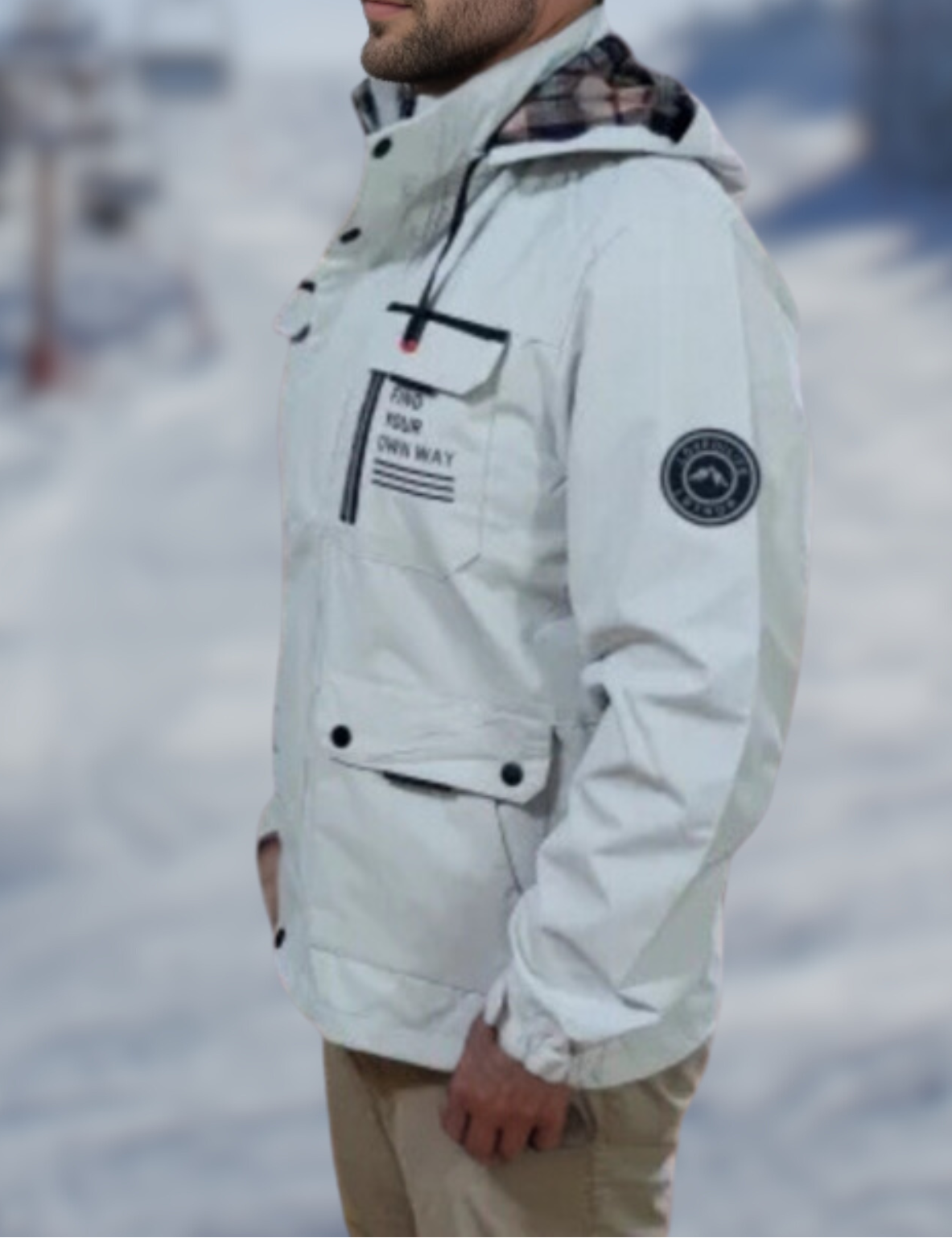 Legend | Waterdichte Jas voor Heren in de kleur Wit voor heren in Outdoor stijl ideaal voor de winter