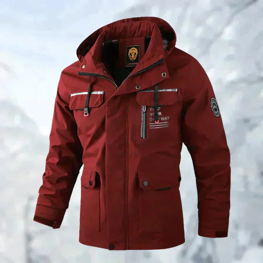Waterdichte Jas voor Heren in de kleur Rood voor heren in Outdoor stijl ideaal voor de winter
