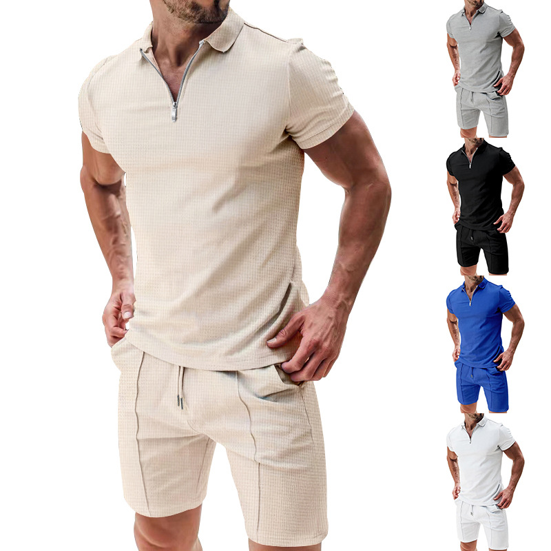 Lennaert | Luxe zomer set in de kleur Beige voor heren in Beach stijl ideaal voor de zomer.