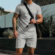 Lennaert | Luxe zomer set in de kleur Grijs voor heren in Beach stijl ideaal voor de zomer.