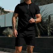 Lennaert | Luxe zomer set in de kleur Zwart voor heren in Beach stijl ideaal voor de zomer.