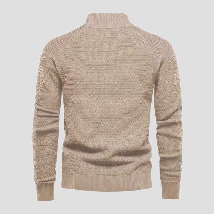 Leno | Klassieke herencardigan in de kleur Beige voor heren in Heritage stijl geschikt voor alle seizoenen.