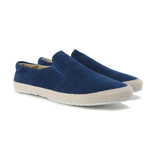 Levi | Suede stadschoenen in de kleur Blauw voor heren in Heritage stijl geschikt voor alle seizoenen.
