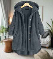 Liam | Warme fleecejack voor heren in de kleur Grijs voor heren in Lounge stijl ideaal voor de herfst.