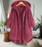 Liam | Warme fleecejack voor heren in de kleur Roze voor heren in Lounge stijl ideaal voor de herfst.
