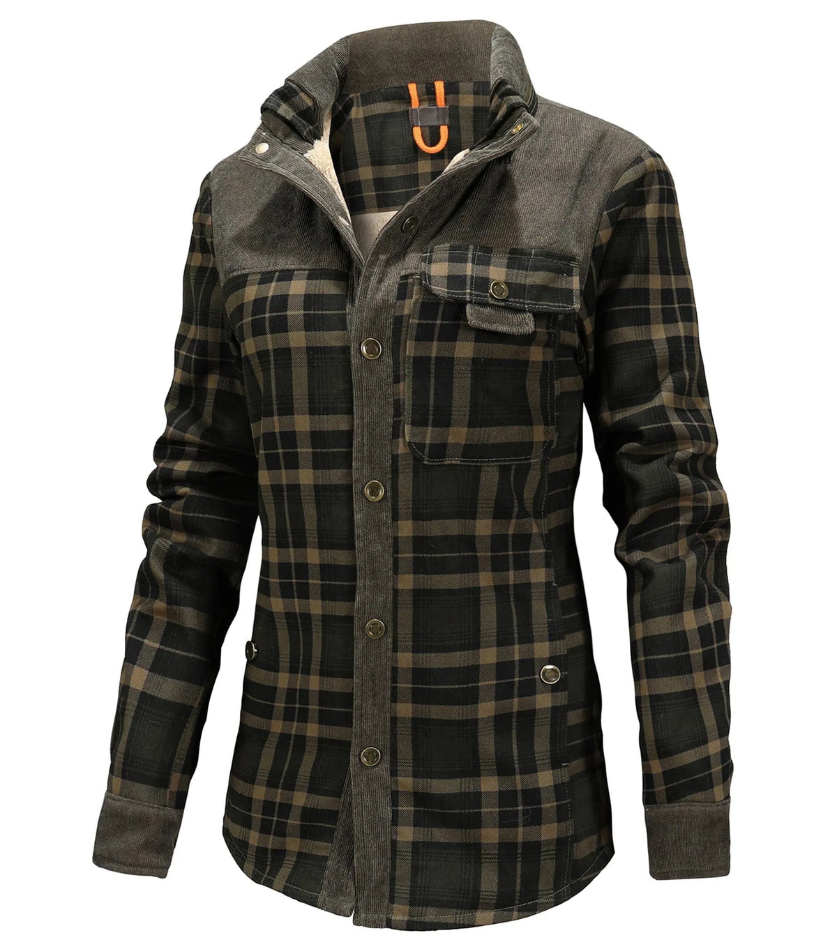 Jacket met ruit en borstzak