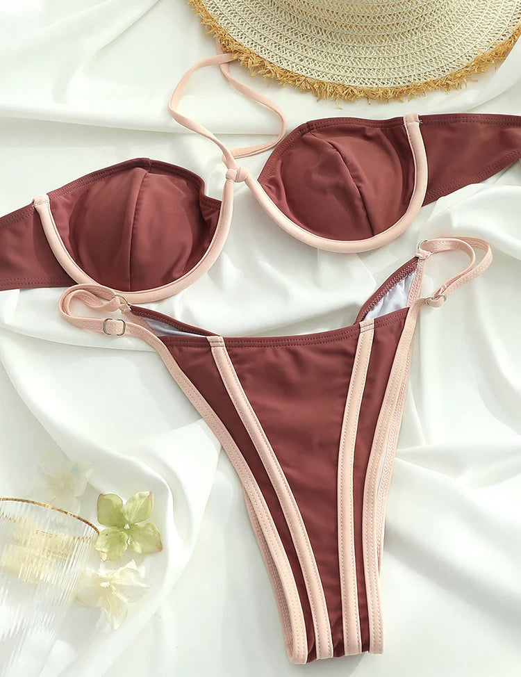 Liv | Sexy & trendy bikini in de kleur Luipaard voor dames in Beach stijl ideaal voor de zomer.