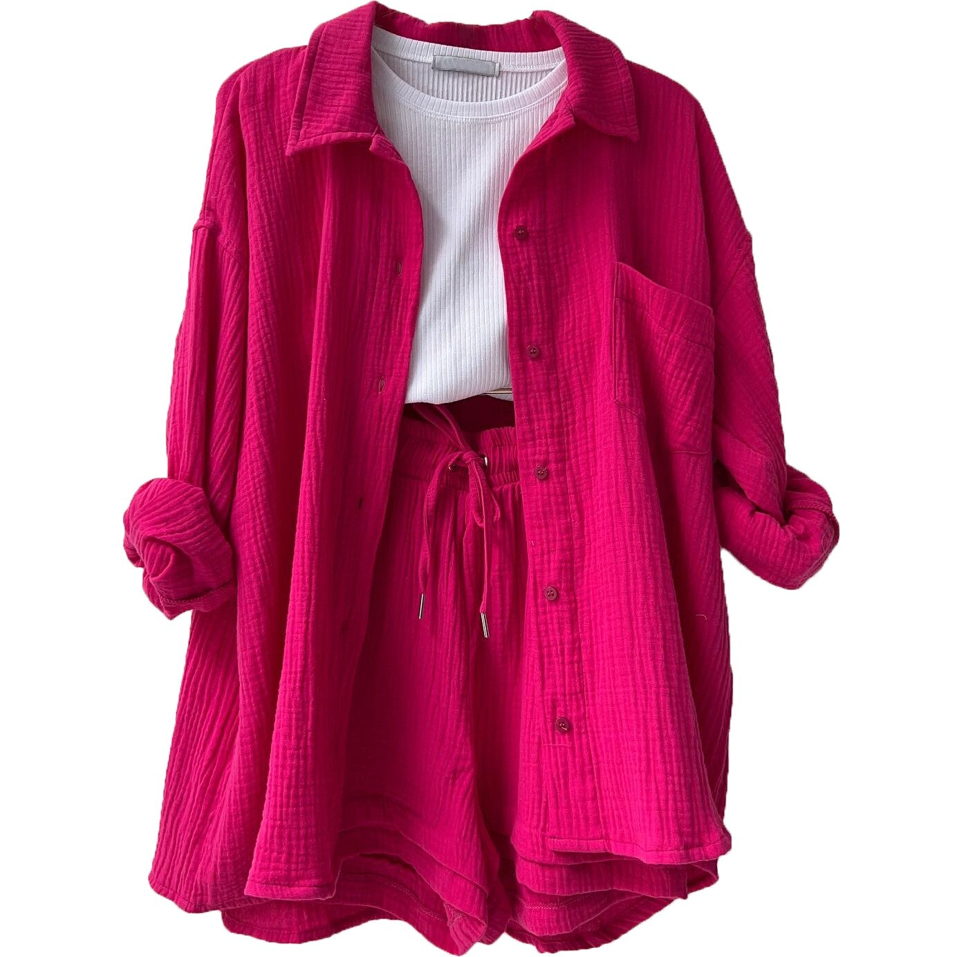 Dit veelzijdige vest is ideaal voor het voorjaar en de zomer. Gemaakt van zacht katoen en verkrijgbaar in diverse kleuren en maten.