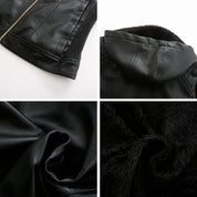 Loes | Stijlvolle suede leren jas voor vrouwen in de kleur Zwart voor dames in Heritage stijl geschikt voor alle seizoenen.