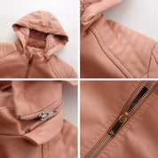 Loes | Stijlvolle suede leren jas voor vrouwen in de kleur Zwart voor dames in Heritage stijl geschikt voor alle seizoenen.