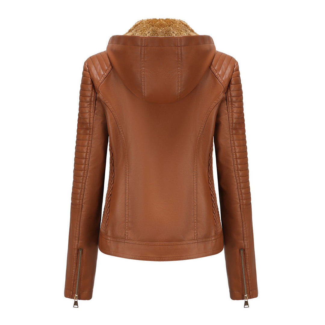 Loes | Stijlvolle suede leren jas voor vrouwen in de kleur Zwart voor dames in Heritage stijl geschikt voor alle seizoenen.