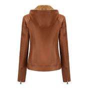 Loes | Stijlvolle suede leren jas voor vrouwen in de kleur Zwart voor dames in Heritage stijl geschikt voor alle seizoenen.