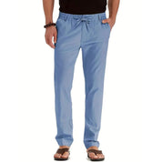 Loose fit broek met elastische band in de kleur Marineblauw voor dames in stijl geschikt voor alle seizoenen.