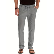 Loose fit broek met elastische band in de kleur Grijs voor dames in stijl geschikt voor alle seizoenen.