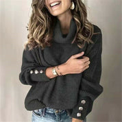 Lora Coltrui | Elegante warme sweater voor de herfst in de kleur Zwart voor dames in Casual stijl ideaal voor de herfst.