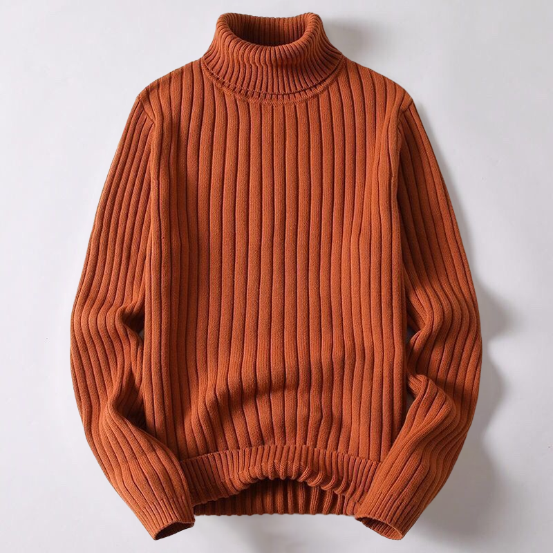 Lorenzo | Merino comfortabele wollen coltrui in de kleur Bruin voor dames in Heritage stijl ideaal voor de herfst.
