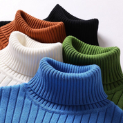 Lorenzo | Merino comfortabele wollen coltrui in de kleur Blauw voor dames in Heritage stijl ideaal voor de herfst.