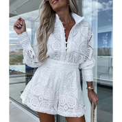 Lotte | Ibiza-stijl jurk in de kleur Donkerbruin voor dames in stijl ideaal voor de zomer.