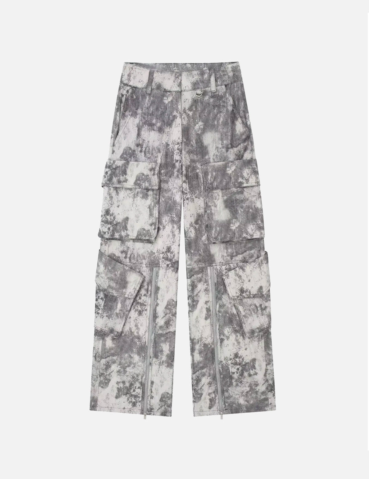 Lotte | Trendy cargo jeans in de kleur Grijs voor dames in Outdoor stijl ideaal voor de winter