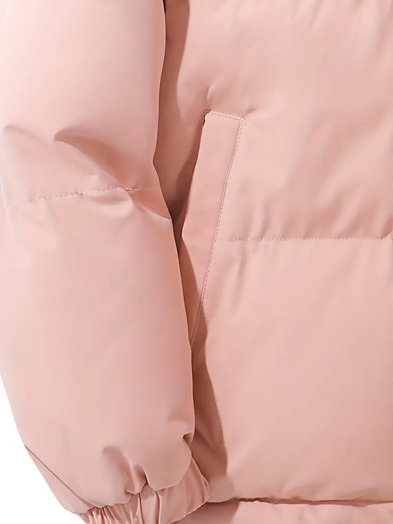 Lotte | Winterjack met capuchon voor dames in de kleur Roze voor dames in stijl ideaal voor de winter