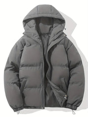 Lotte | Winterjack met capuchon voor dames in de kleur Grijs voor dames in stijl ideaal voor de winter