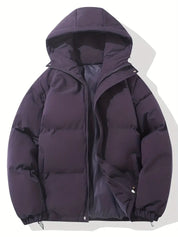 Lotte | Winterjack met capuchon voor dames in de kleur Paars voor dames in stijl ideaal voor de winter