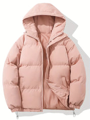Lotte | Winterjack met capuchon voor dames in de kleur Roze voor dames in stijl ideaal voor de winter