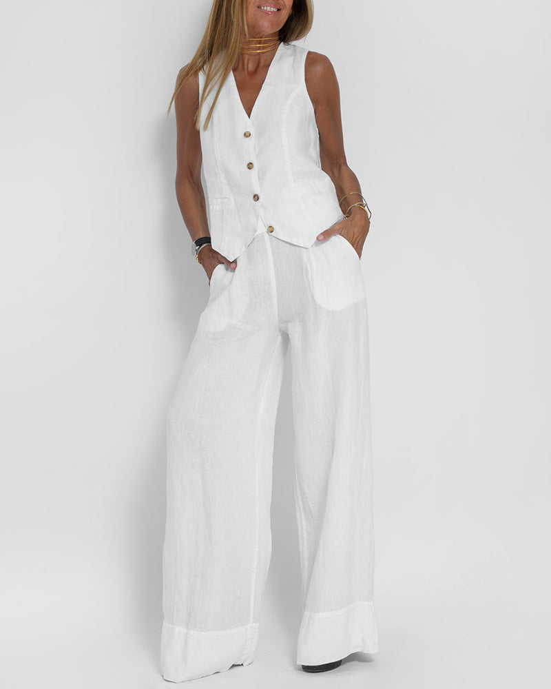 Lotte | Zomerse Corsica outfit in de kleur Wit voor dames in stijl ideaal voor de zomer.