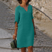Lova | Stijlvolle zomerjurk in de kleur Groen voor dames in stijl ideaal voor de zomer.