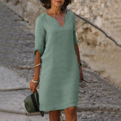 Lova | Stijlvolle zomerjurk in de kleur Lichtgroen voor dames in stijl ideaal voor de zomer.