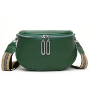 Lucy Leren Zadeltas | Schattig en trendy in de kleur Groen voor dames in stijl geschikt voor alle seizoenen.