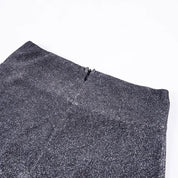 Luna | Stijlvolle dames hoge taille broek met glitters in de kleur Grijs voor dames in Party stijl ideaal voor de herfst.
