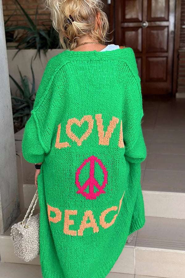 Luna | Tuniek van vrede en liefde in de kleur Groen voor dames in stijl ideaal voor de lente.