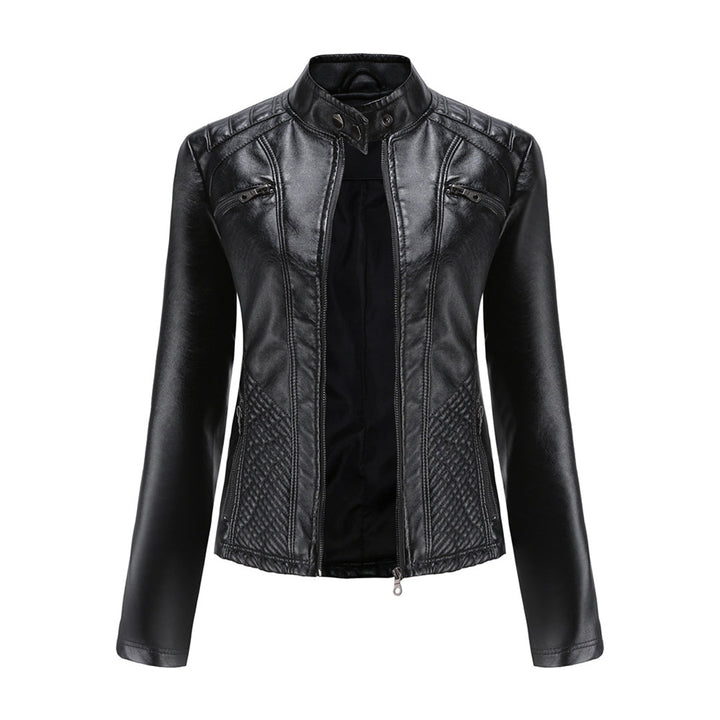 Luna | Verfijnd leren jack voor dames in de kleur Zwart voor dames in stijl ideaal voor de herfst.