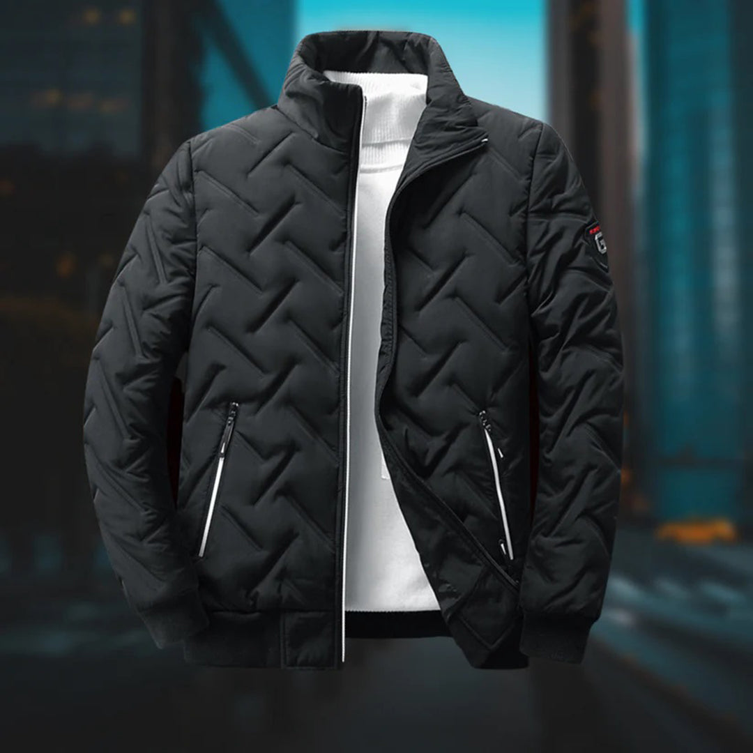 Luuk | Stijlvolle windbreaker in de kleur Zwart voor heren in Outdoor stijl ideaal voor de herfst.