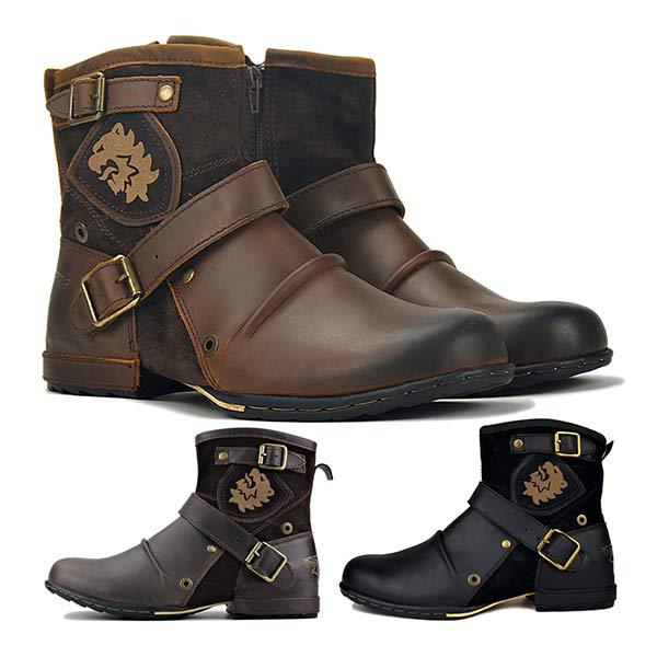 Luuk | Stoere Ritslaarzen in de kleur Zwart voor heren in stijl ideaal voor de herfst.