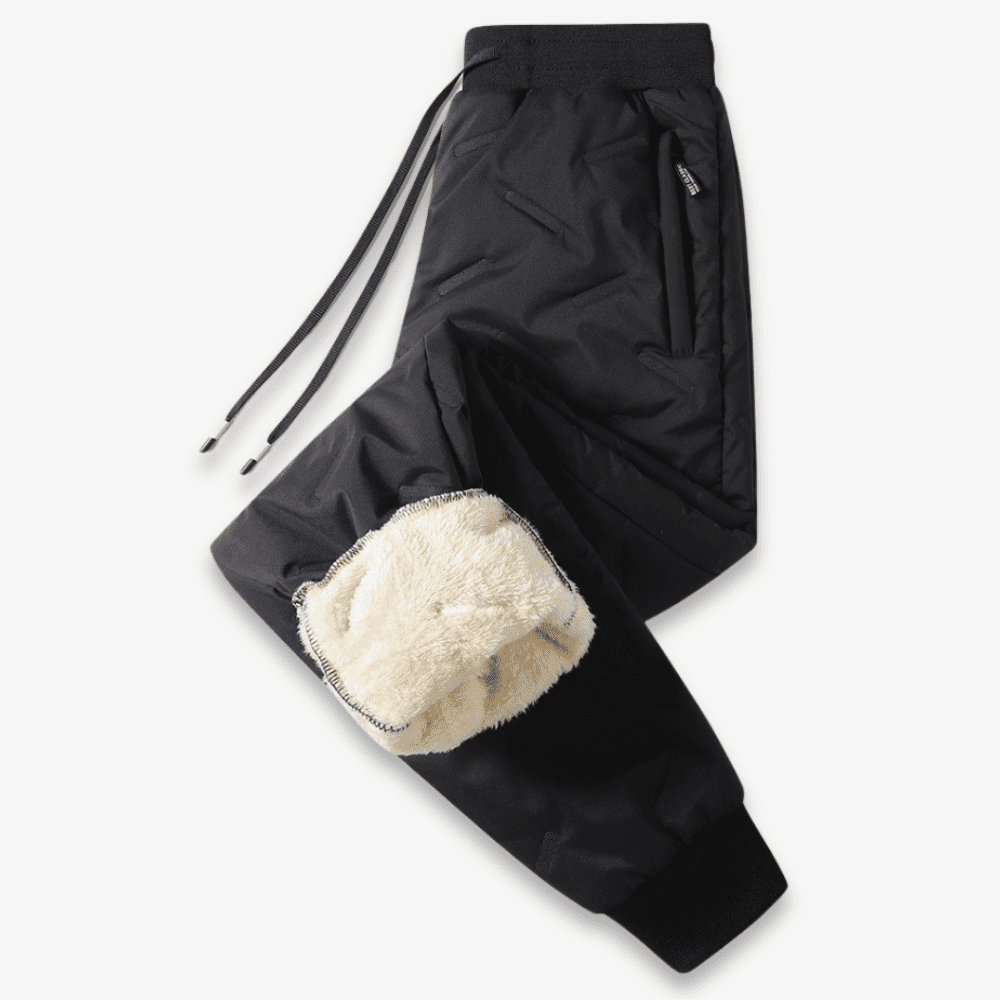 Maaike | Gevoerde thermobroek voor dames in de kleur Zwart voor dames in Lounge stijl ideaal voor de herfst.