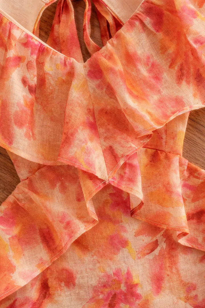 Maxi jurk met bloemenprint